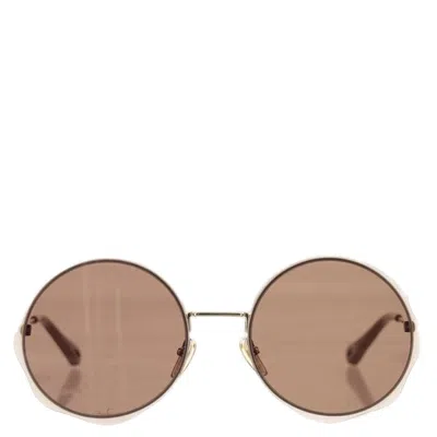 Chloé Honore Sunglasses In Gold/brown