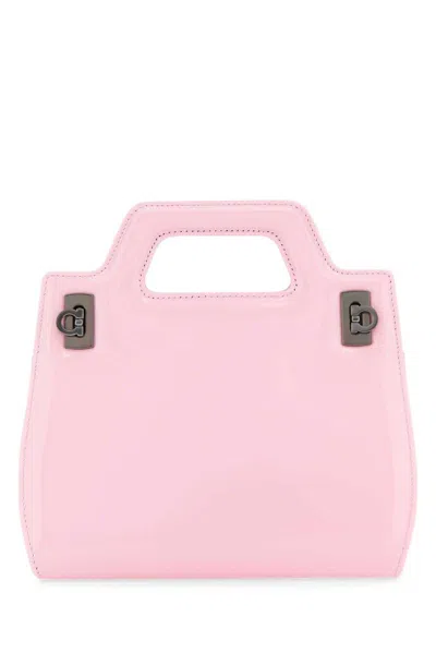 Ferragamo Salvatore  Wanda Mini Top Handle Bag In Rosa