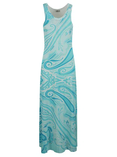 Etro Paisley Pattern Sleeveless Dress In Multi