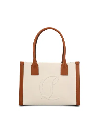 Christian Louboutin By My Side Small Shoulder Bag In Natural/cuoio