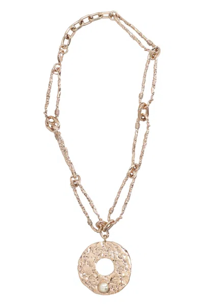 Weekend Max Mara Tigre Chain Necklace In Oro