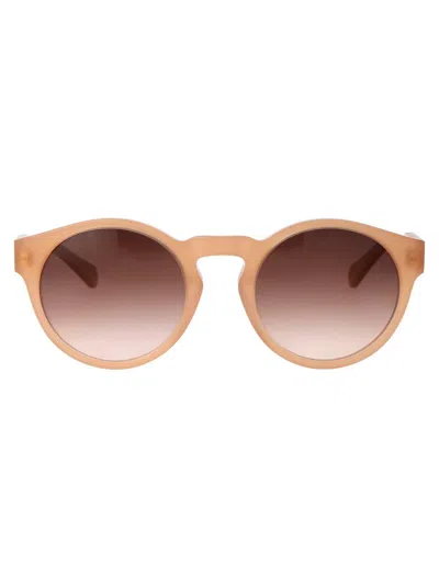 Chloé Round Frame Sunglasses In Pink