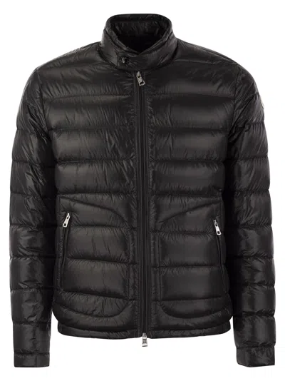 Moncler Acorus Short Down Jacket In Black