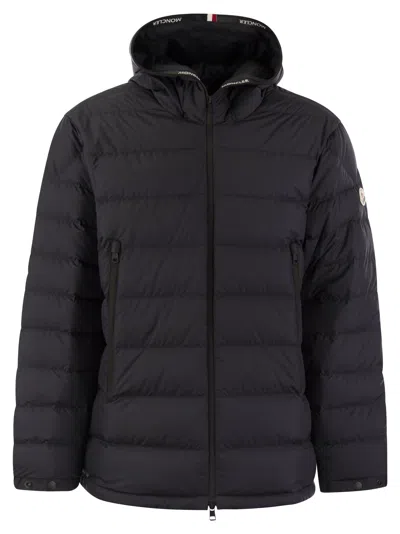 Moncler Chambeyron - Short Down Jacket With Hood In Blue