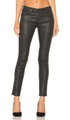 Ag The Legging Ankle Jeans In Leatherette Super Black