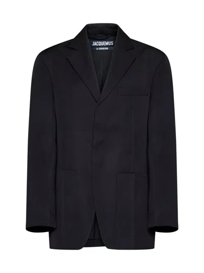 Jacquemus Single-breasted Blazer In Black