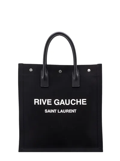 Saint Laurent Rive Gauche North South Shoulder Bag In Black