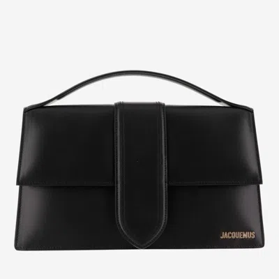 Jacquemus Leather Le Grand Bambinou Top-handle Bag In Black