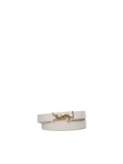 Saint Laurent Bracelet In Crema Soft