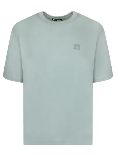 Acne Studios T-shirt In White Cotton In Green