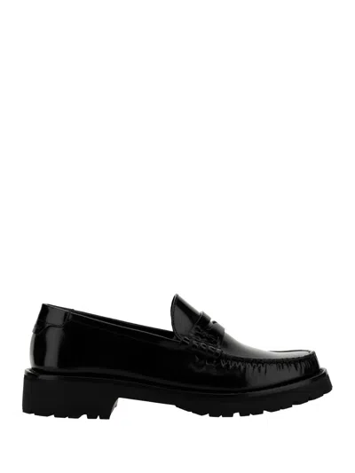 Saint Laurent Le Loafer Monogram Loafers In Black