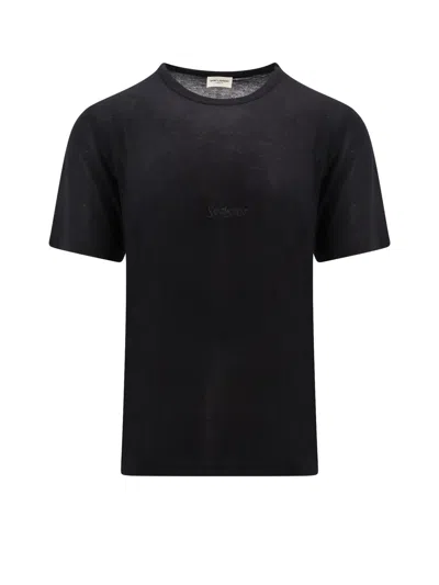 Saint Laurent T-shirt In Noir