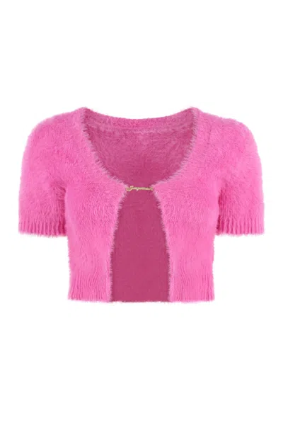 Jacquemus Neve Short Sleeve Top In Pink