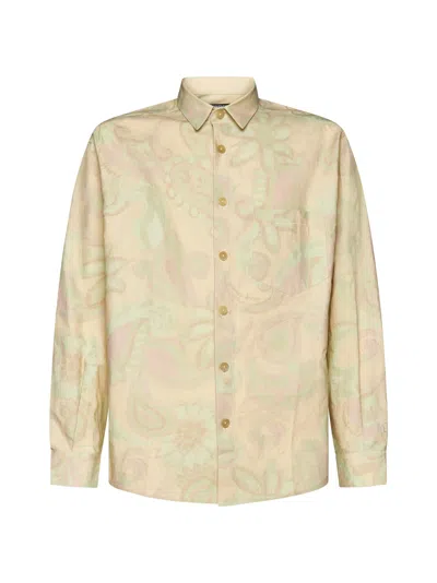 Jacquemus Shirt In Print Faded Green
