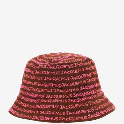 Jacquemus Le Bob Bordado Hat In Red