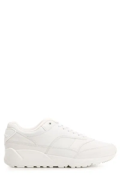 Saint Laurent Bump Lace-up Sneakers In White