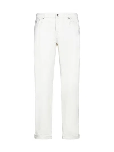 Brunello Cucinelli Traditional Fit Jeans In White