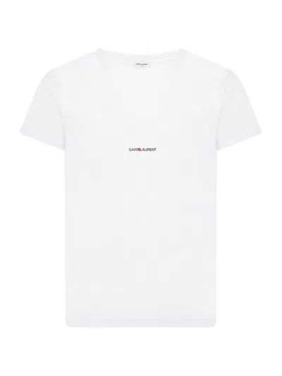 Saint Laurent Man White Cotton T-shirt