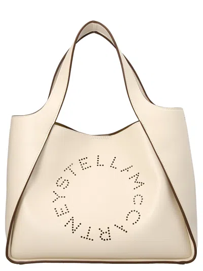 Stella Mccartney Stella Logo Bag In Neutral