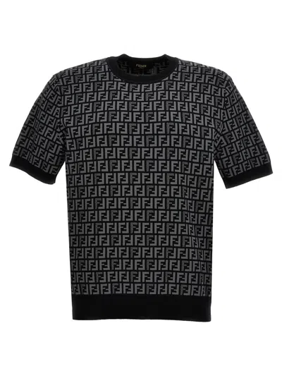 Fendi Ff Jumper In Black