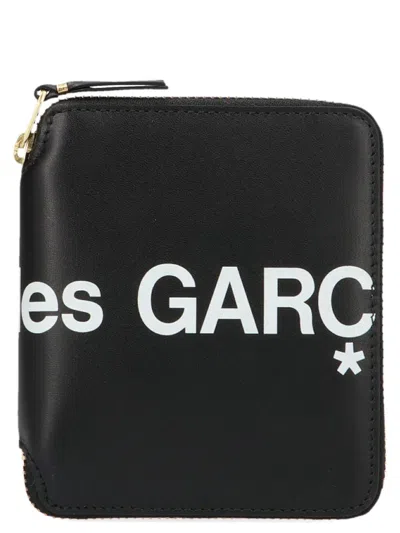Comme Des Garçons Huge Logo Wallet Accessories In White/black