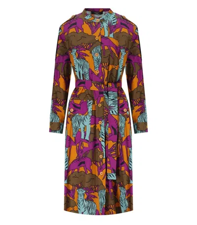 Weekend Max Mara Unione Multicolored Shirt Dress