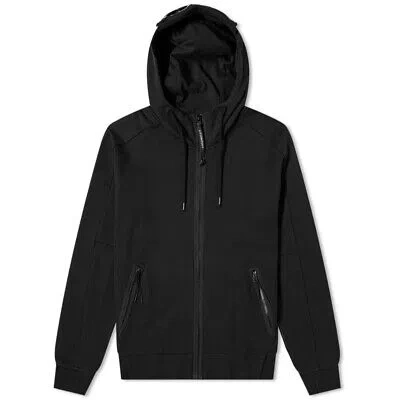 Pre-owned C.p. Company Zip Through Goggle Hoody Black In Negro