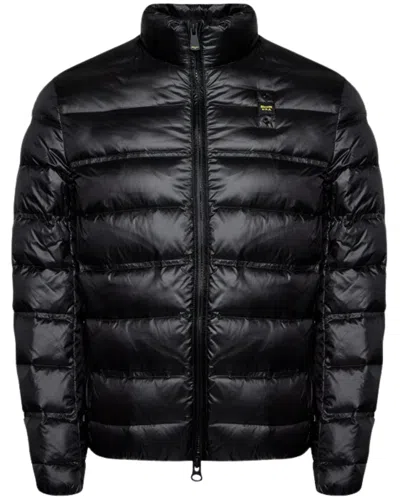 Pre-owned Blauer Jacket Down Jacket  Man Nylon Black In Not Available