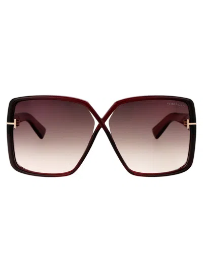 Tom Ford Eyewear Yvonne Oversized Sunglasses In Multi