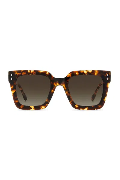 Isabel Marant Square Frame Sunglasses In Multi