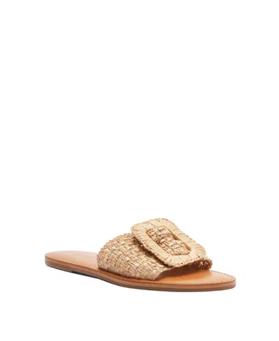 Schutz Cinna Slide Sandal In Natural