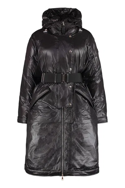 Moncler 2  1952 - Marie Zip And Snap Button Fastening Down Jacket In Black