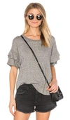 CURRENT ELLIOTT THE RUFFLE ROADIE TOP,9003 0181