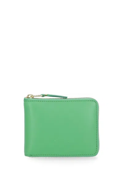 Comme Des Garçons Classic Leather Line Wallet In Green