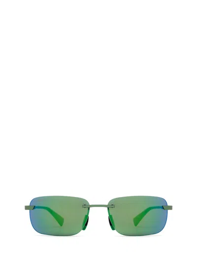 Maui Jim Mj624 Matte Trans Green Sunglasses