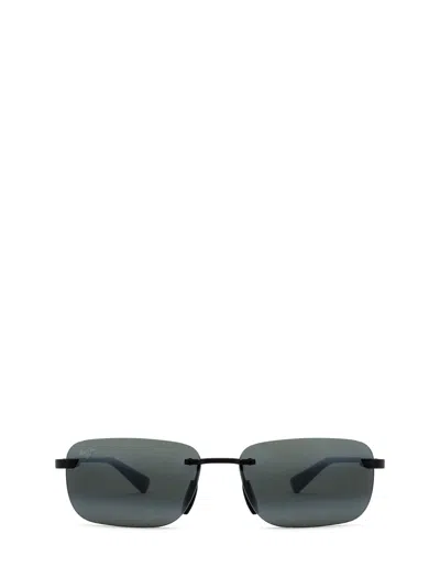 Maui Jim Mj624 Matte Black W/grey Sunglasses