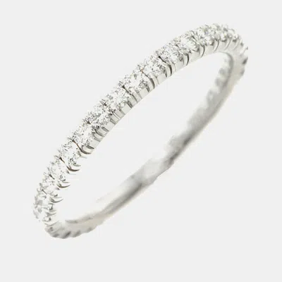 Pre-owned Cartier Band Ring Eu 47 In White