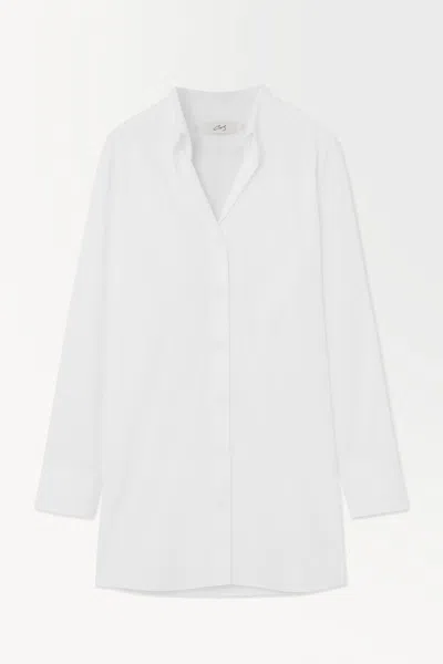 Cos The Waisted Tailored Shirt In White