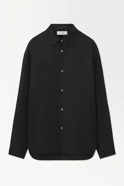 Cos The Silk Dress Shirt In Black