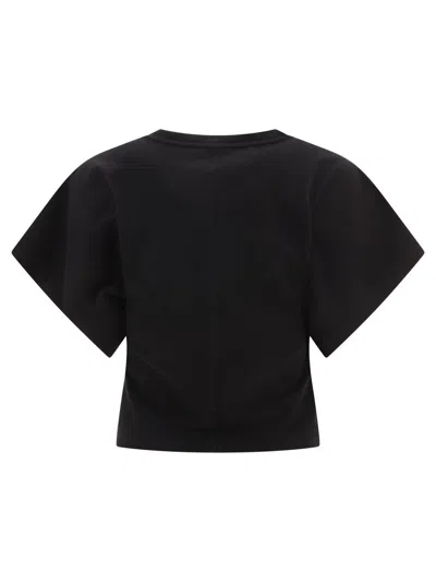 Agolde Britt Dolman-sleeve Cotton T-shirt In Black