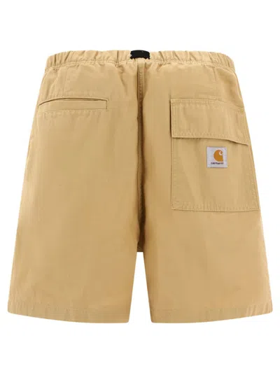 Carhartt Wip "hayworth" Shorts In Beige