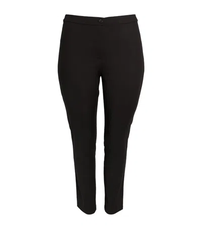 Marina Rinaldi Slim Tailored Trousers In Black