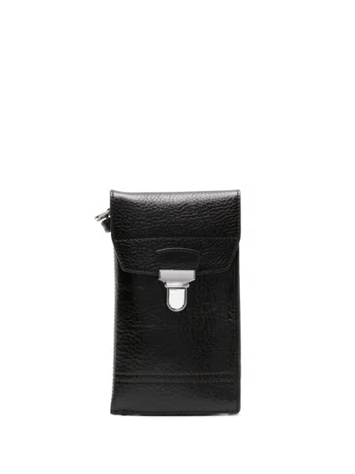 Lemaire Gear Leather Shoulder Bag In Brown