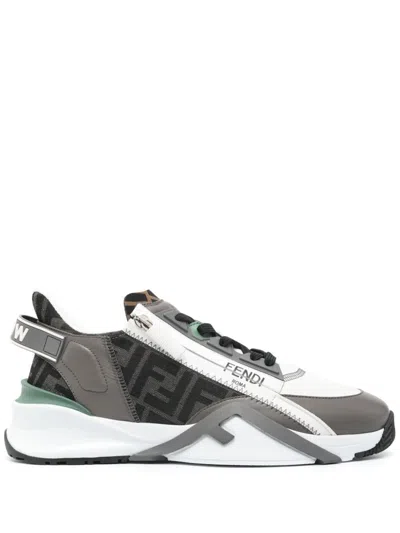 Fendi Flow Trainers In White