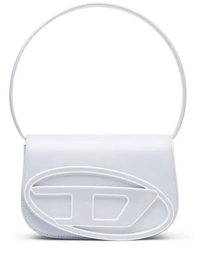 Diesel White 1dr Leather Shoulder Bag