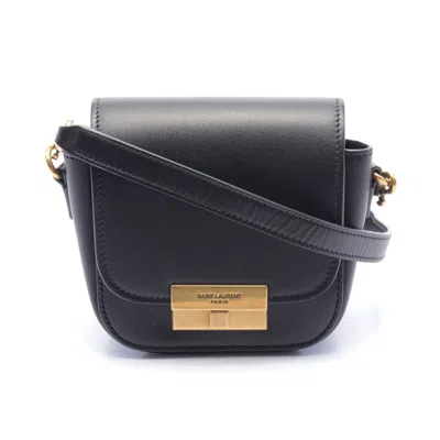 Saint Laurent Betty Shoulder Bag Leather In Black