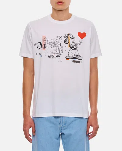 Ps By Paul Smith Cartoon-print T-shirt In White