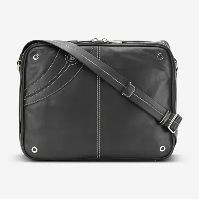 Bally Scratch Men's Plain Leather Shoulder Bag 6226351 In Black