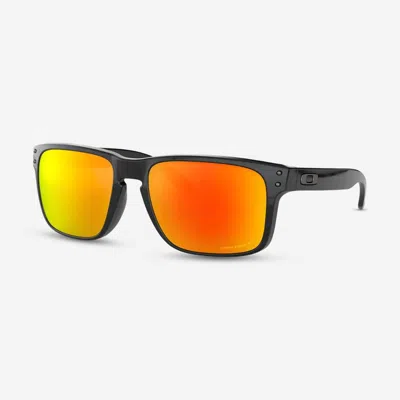 Oakley Holbrook Men's Prizm Ruby Lens Polarized Sunglasses 9102-f1 In Black