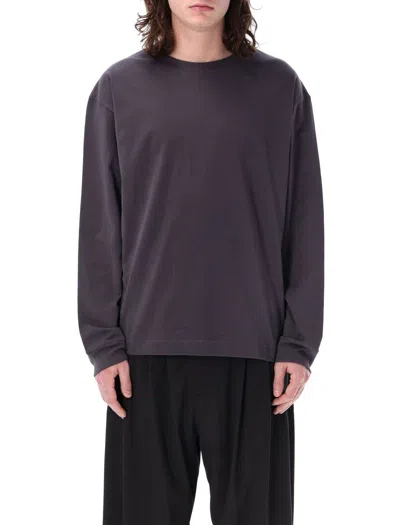 Studio Nicholson Javelin Long Sleeves T-shirt In Asphalt